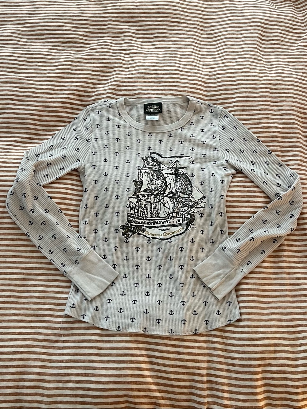 Disney Pirates of the Caribbean Thermal Long Sleeve Shirt Girls 11/13